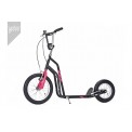 Koloběžka City 16" - 12" Black/Magenta