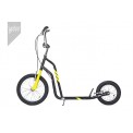 Koloběžka City 16"-12" Black/Yellow