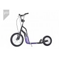 Koloběžka City 16"-12" Black/Violet